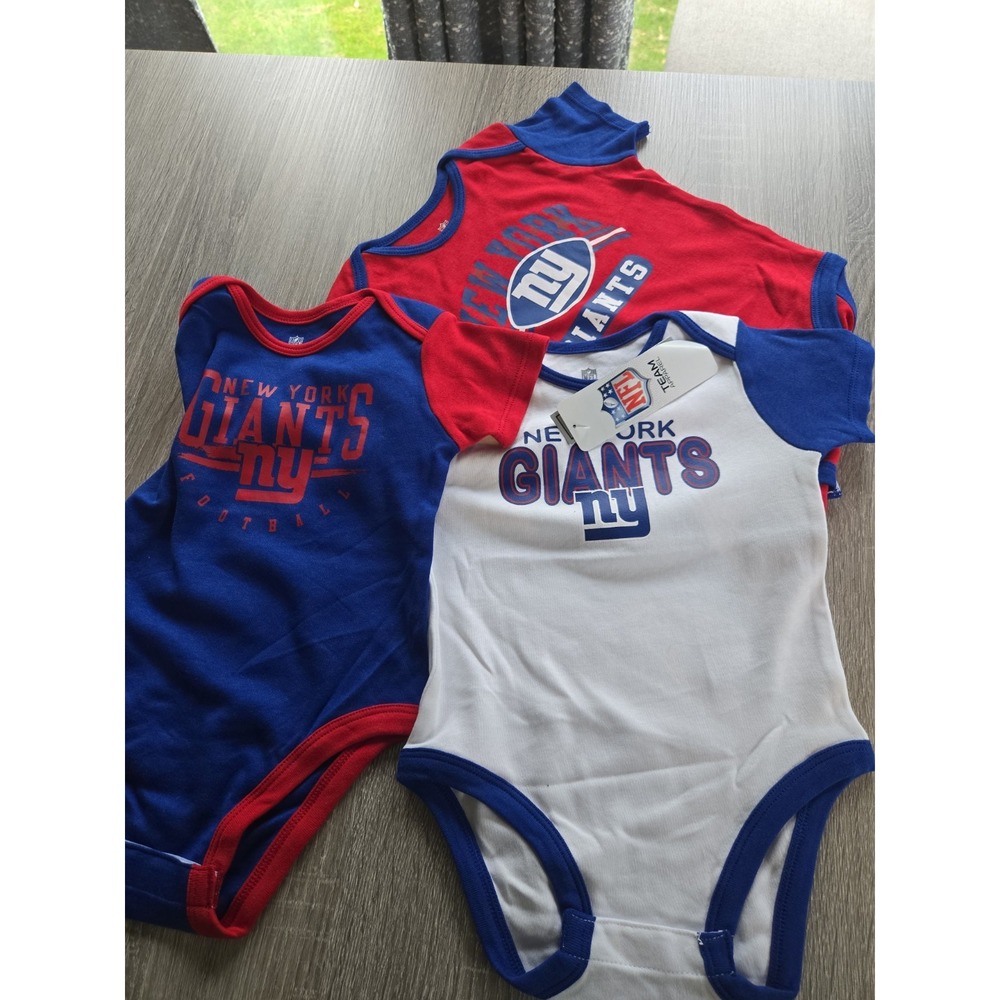 New York Giants One Piece 3-pack 18 Months. **New With Tags!!**